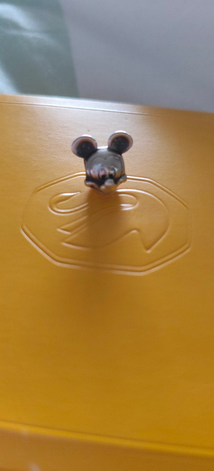 Pandora Mickey Mouse bedel, Ophalen of Verzenden, Zo goed als nieuw, Goud, Pandora
