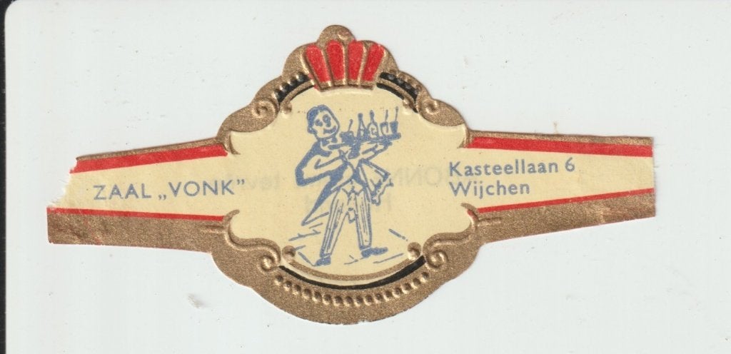 reclamen no 180  zaal vonk  wijchen, Ophalen of Verzenden, Zo goed als nieuw, Luciferdoosjes of -merken