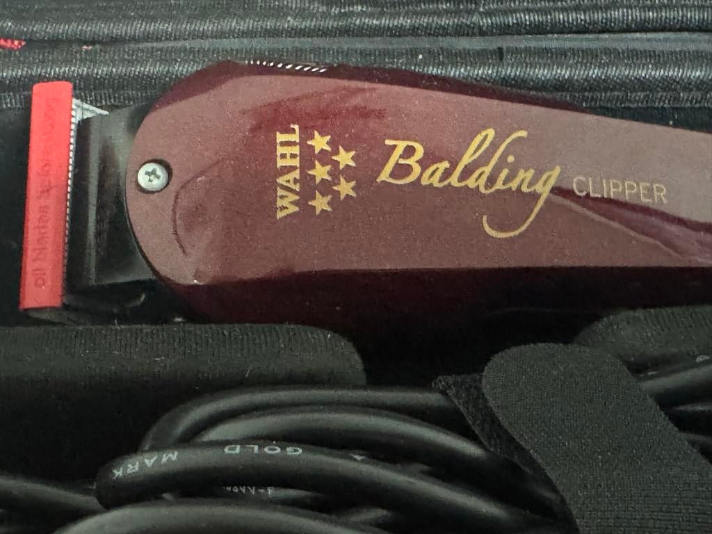 Wahl Balding Clipper met softshell case - Kapperskwaliteit, Ophalen of Verzenden, Zo goed als nieuw, Haarverzorging