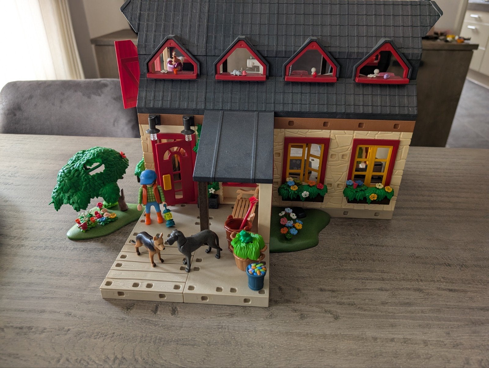 Playmobil Huis met Keuken, Kamer, Slaapkamer & Naaiatelier, Ophalen, Gebruikt, Poppenhuis