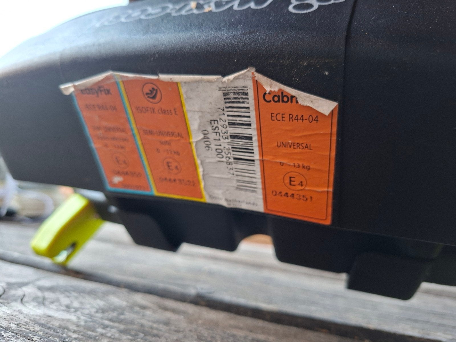Maxi-Cosi + EasyFix Isofix Base - 0-13 kg, Autogordel of Isofix, Gebruikt, Ophalen of Verzenden, 0 t/m 13 kg