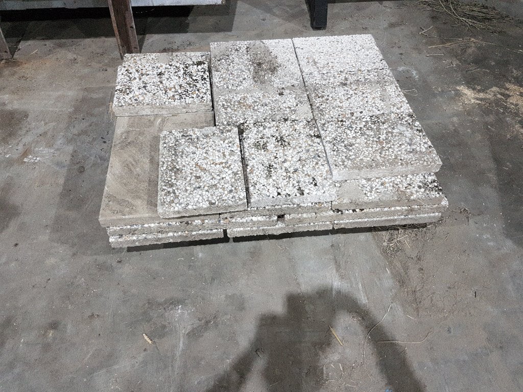 Tegels, Tuin en Terras, Tegels en Klinkers, Ophalen, Gebruikt, Beton, Terrastegels