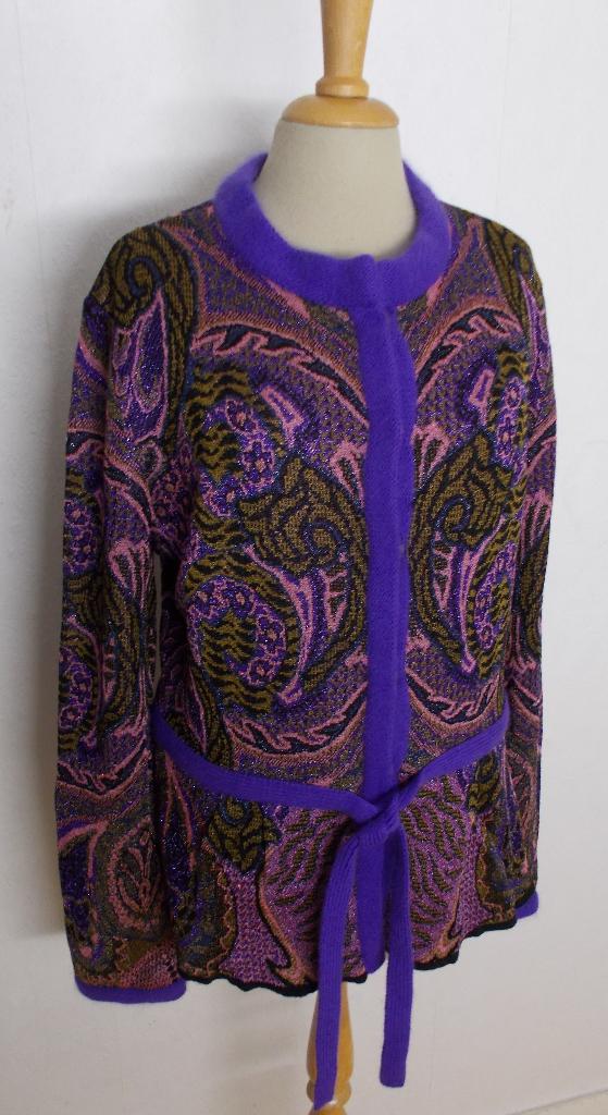 Apart paars/roze tinten print vest van Roccobarocco! 46, Kleding | Dames, Verzenden, Nieuw, Maat 46/48 (XL) of groter, Paars