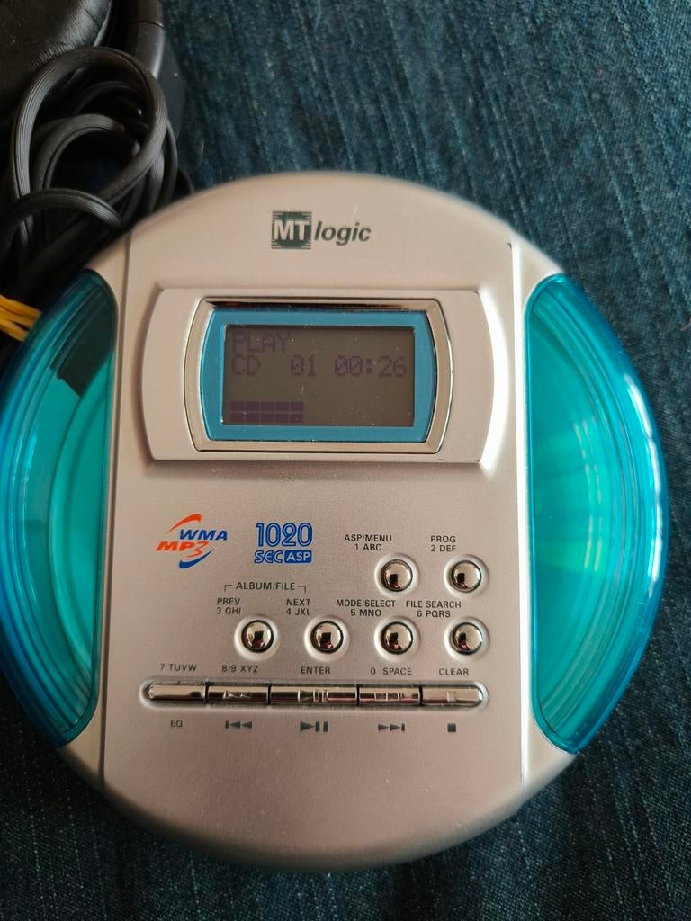MT Logic Discman WMA MP3 met koptelefoon, Ophalen of Verzenden