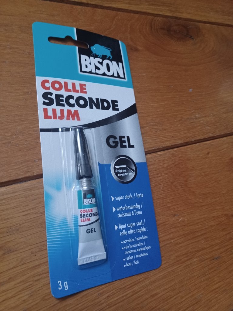 Bison secondelijm gel 3gr, Ophalen of Verzenden, Nieuw