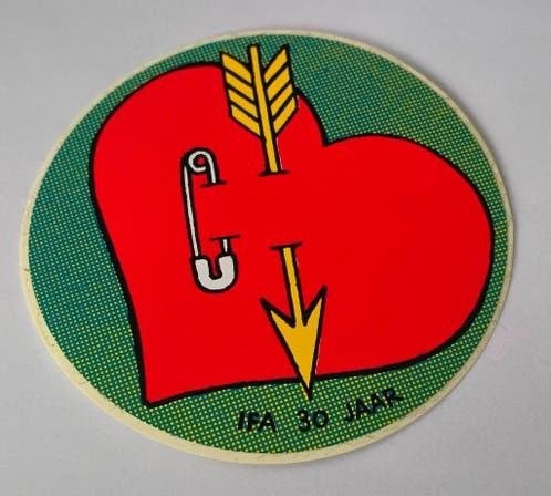 Sticker Hart, Ophalen of Verzenden, Zo goed als nieuw, Overige typen