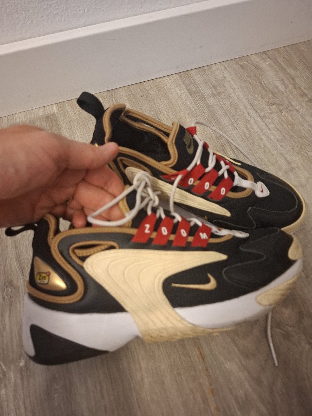 Nike Zoom 2K Sneakers - Zwart, Beige, Rood 37.5, Zwart, Nike, Ophalen of Verzenden, Sneakers of Gympen