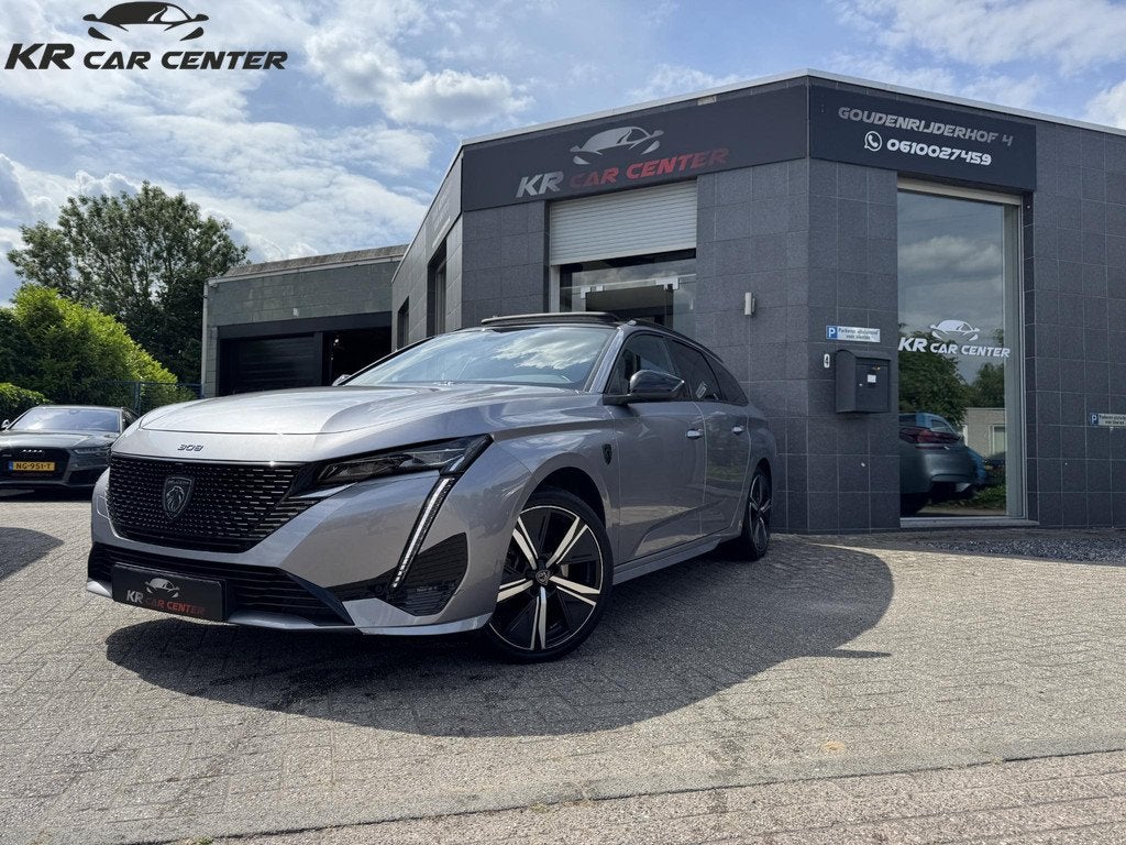 Peugeot 308 SW 1.2 PureTech GT PANO-VIRTUAL 3D-KEYLESS-LED-A, Auto's, Gebruikt, Euro 6, 1199 cc, Leder en Stof