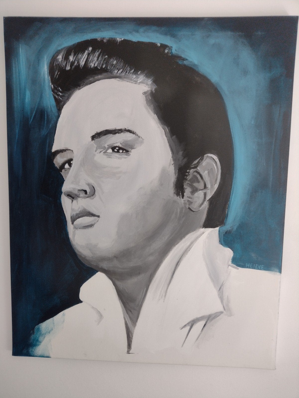 Elvis Presley schilderij, Ophalen