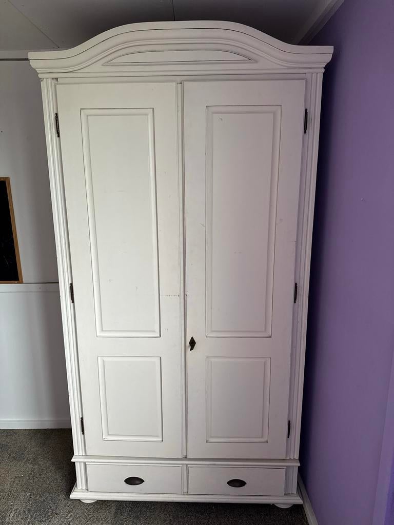 Witte kledingkast, Huis en Inrichting, Ophalen, Gebruikt, 200 cm of meer, 50 tot 100 cm