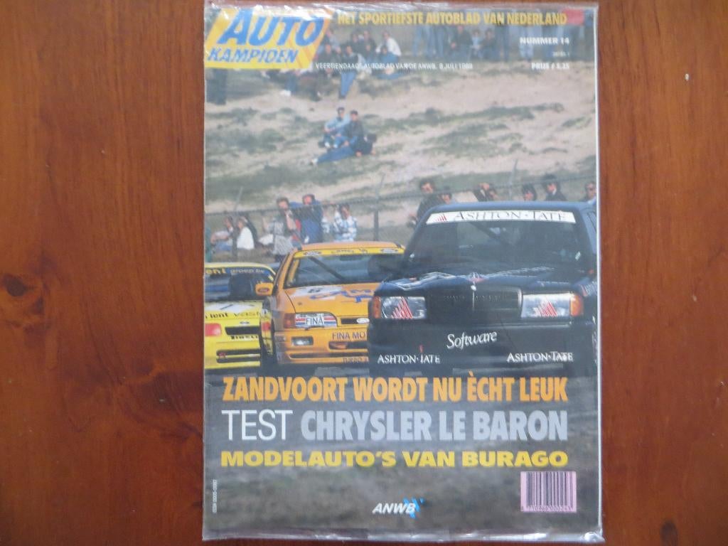 Autokampioen 14 1989 Le Baron, Burago, E-Type, automusea, Boeken, Auto's | Folders en Tijdschriften, Ophalen of Verzenden, Nieuw