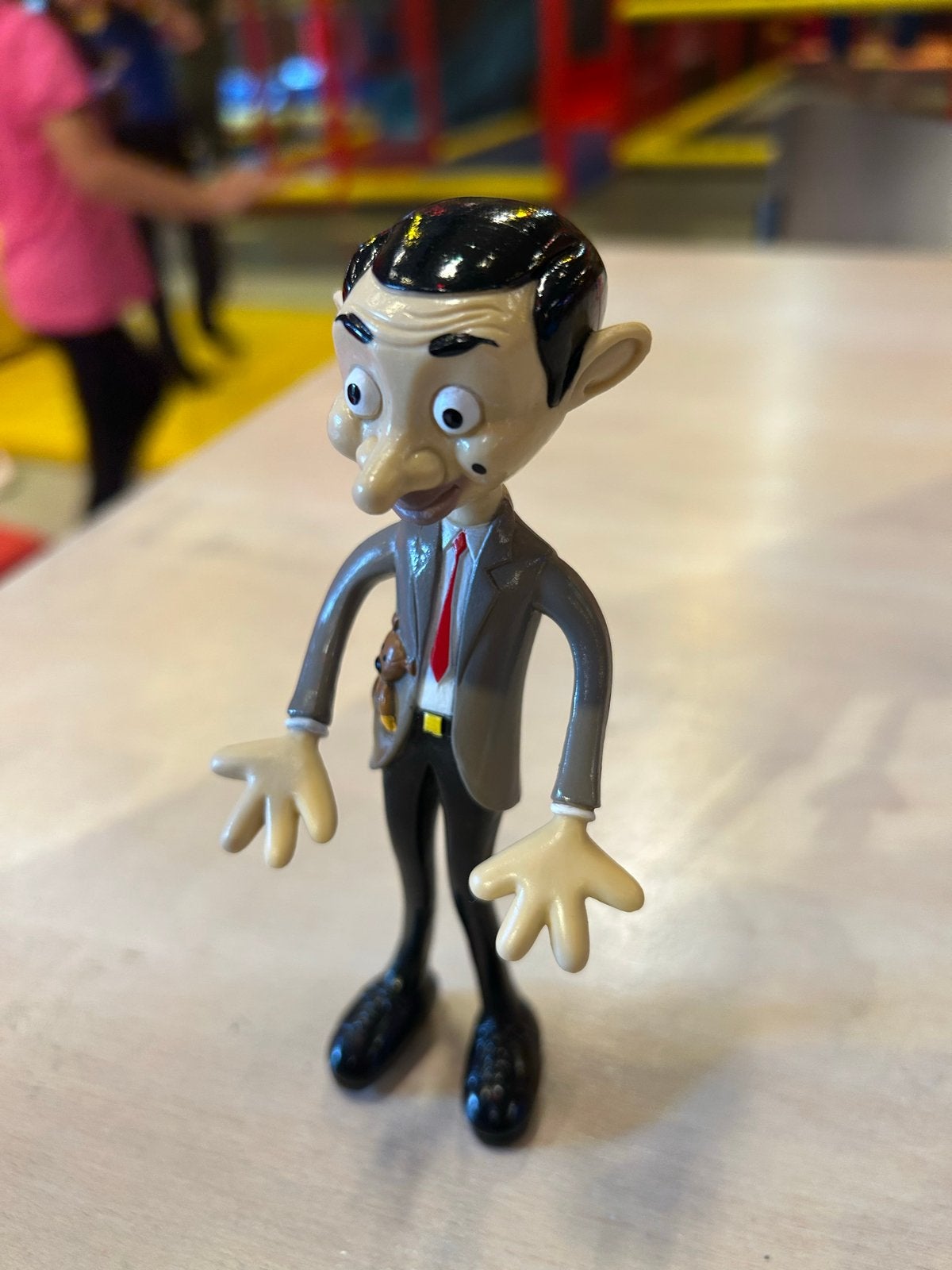 Mr. Bean Buigbare Actiefiguur met Teddy, Ophalen of Verzenden, Gebruikt