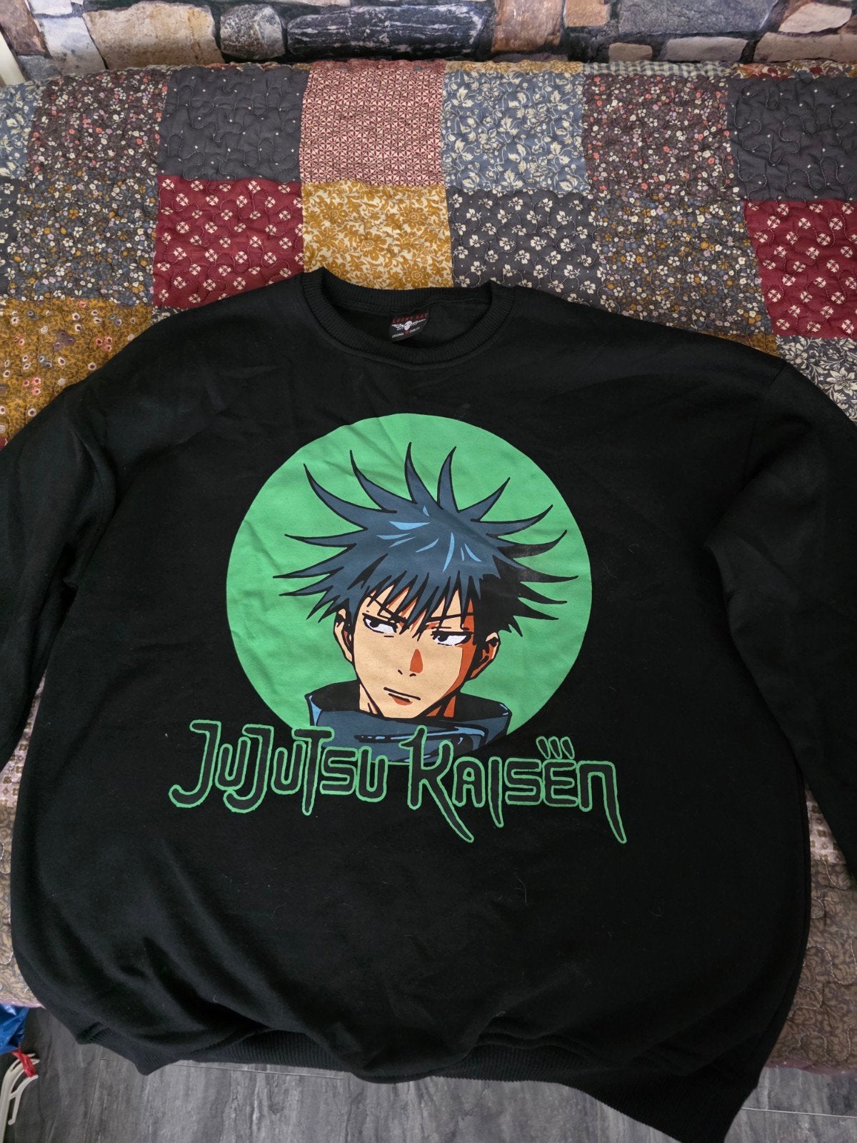 Jujutsu Kaisen Megumi Fushiguro Sweater Zwart Maat M, 123 Anime Street, Tokyo, Japan, Maat 52/54 (L), Info@animeapparel.com, Onbekend