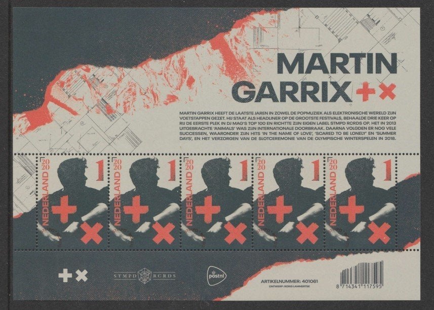 2020 Vel Martin Garrix, Ophalen of Verzenden, Postfris
