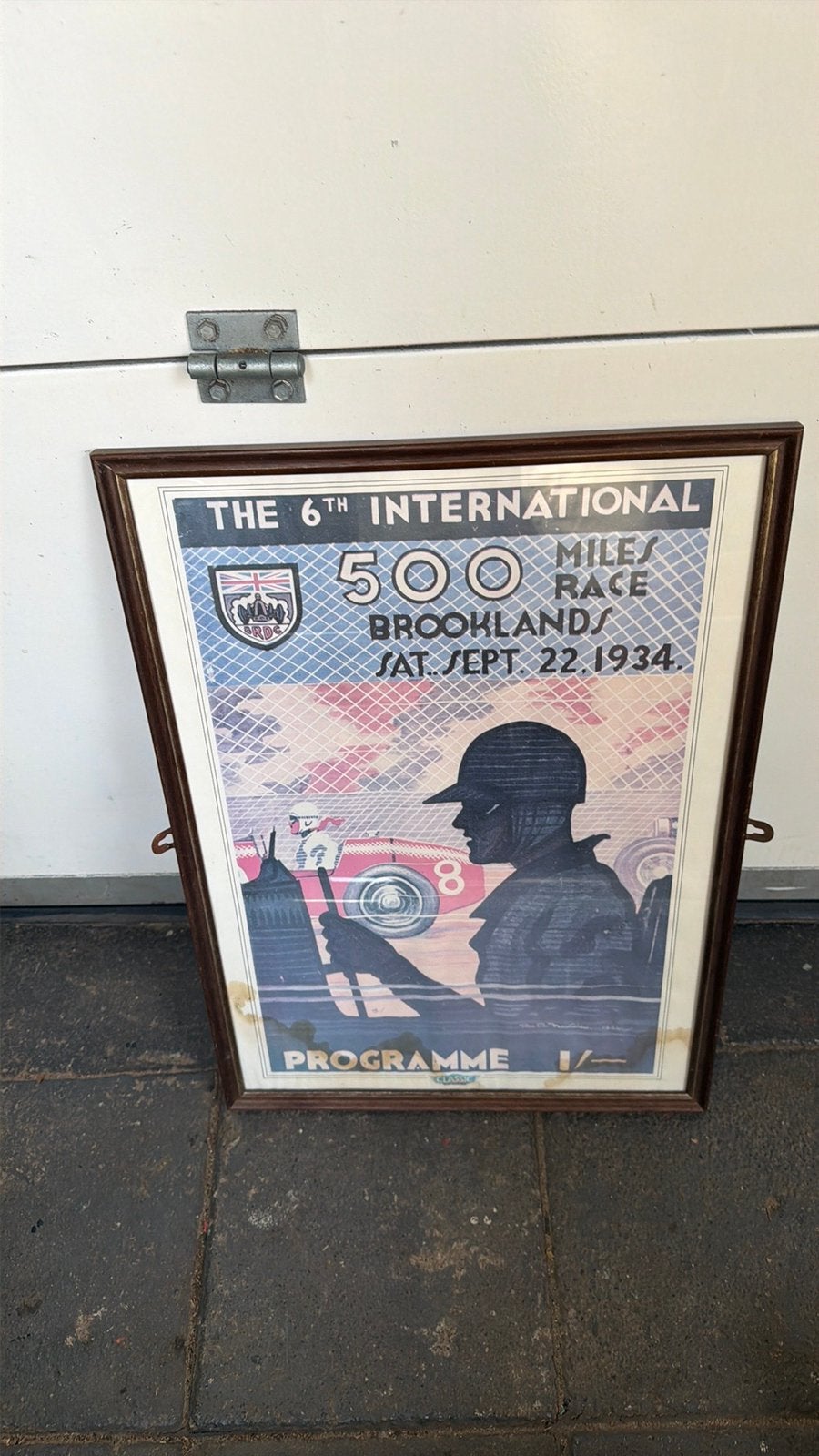 Affiche 500 miles race Brooklands, Ophalen of Verzenden
