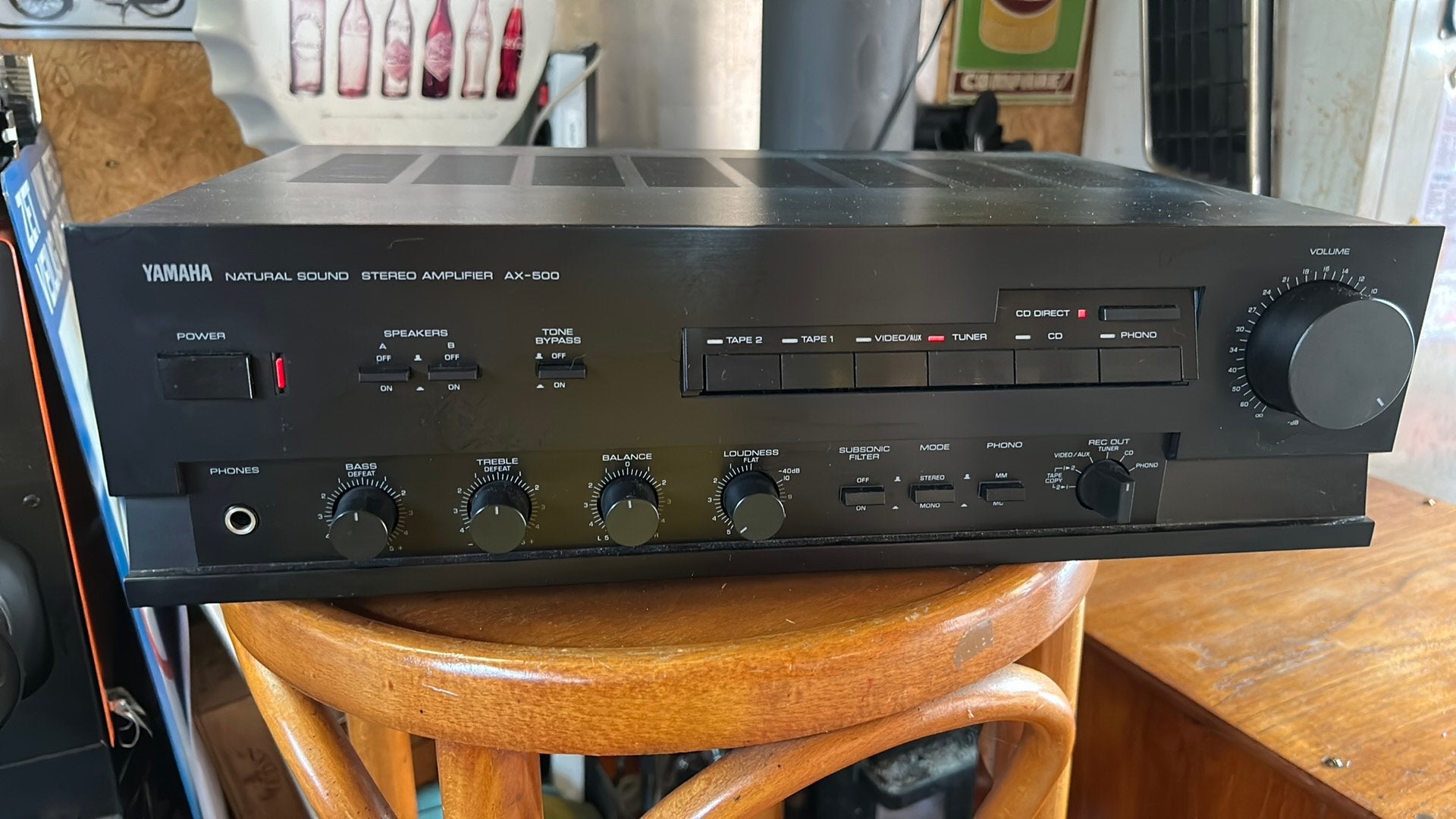 Yamaha amplifier AX-500 versterker, Ophalen, Gebruikt, 120 watt of meer, Yamaha