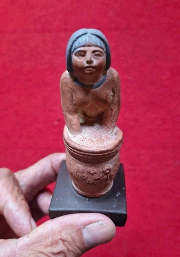 Replica Egyptische Bierbrouwster Gizeh 5e Dynastie, Ophalen of Verzenden, Gebruikt, Mens