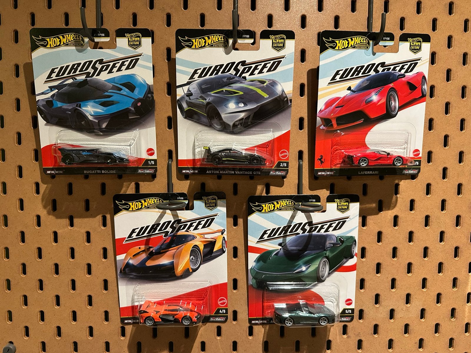 Hot Wheels Euro Speed Collectie (5 stuks), Ophalen of Verzenden, Nieuw, Auto