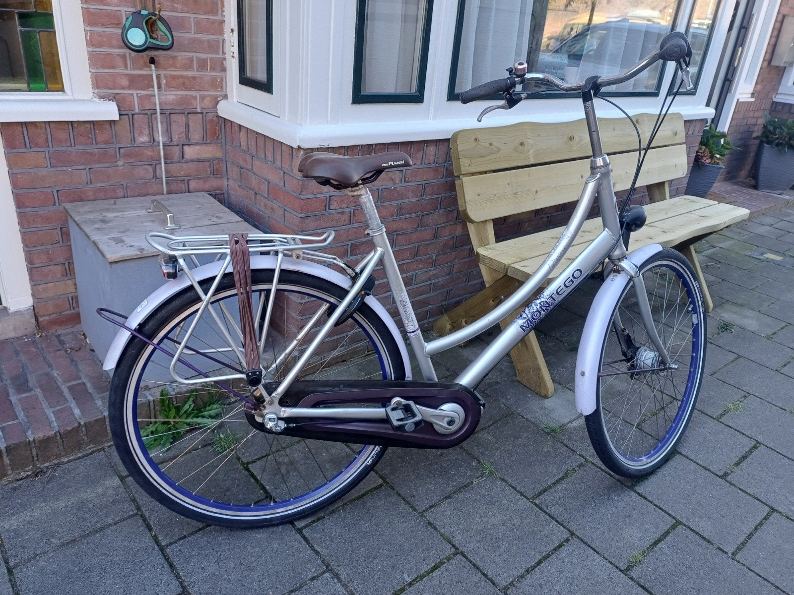 Montego Divine Damesfiets - Zilver met lage instap, Fietsen en Brommers, Fietsen | Dames | Damesfietsen, Trommelrem, Ophalen, Overige merken