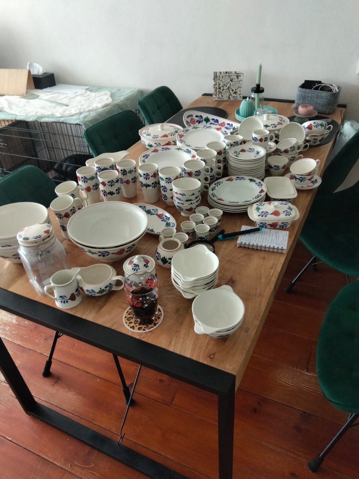 Grote partij Boerenbond servies Boch, Sfinx) - diverse staat, Antiek en Kunst, Ophalen
