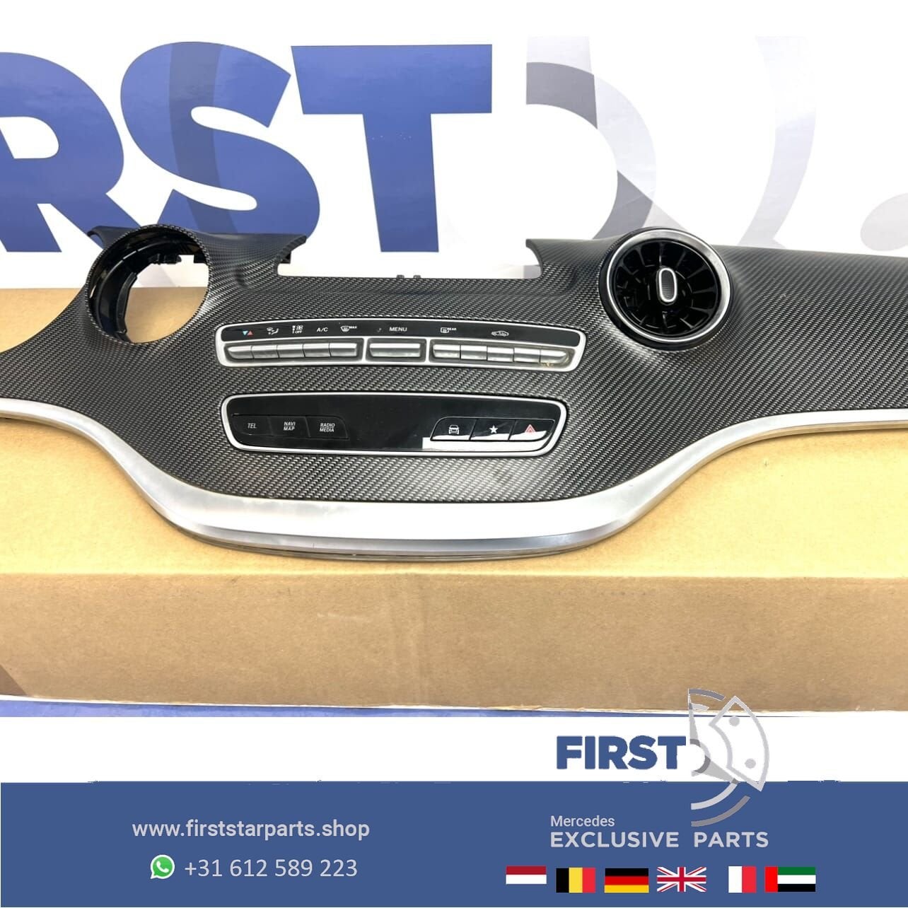 W447 V KLASSE DASHBOARD SIERLIJSTEN SET CARBON Mercedes VKla, Gebruikt, -, Ophalen of Verzenden, -