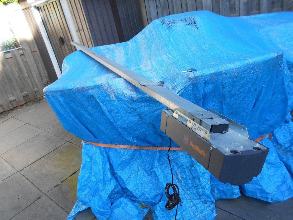 garagedeur aandrijving met accu,s hormann, Ophalen, Garagedeur, Zo goed als nieuw, Metaal