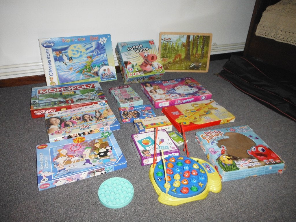 grote colectie kinderspellen voor €12 ongv 15 stuks, Ophalen, Gebruikt, Jongen of Meisje