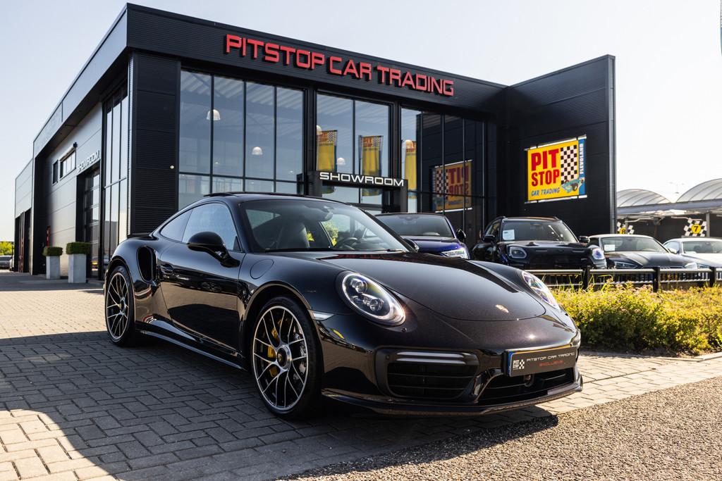 Porsche 911 991.2 3.8 Turbo S, 581pk NL-AUTO, Burmester, Pan, Auto's, Automaat, Gebruikt, 4 stoelen, Zwart