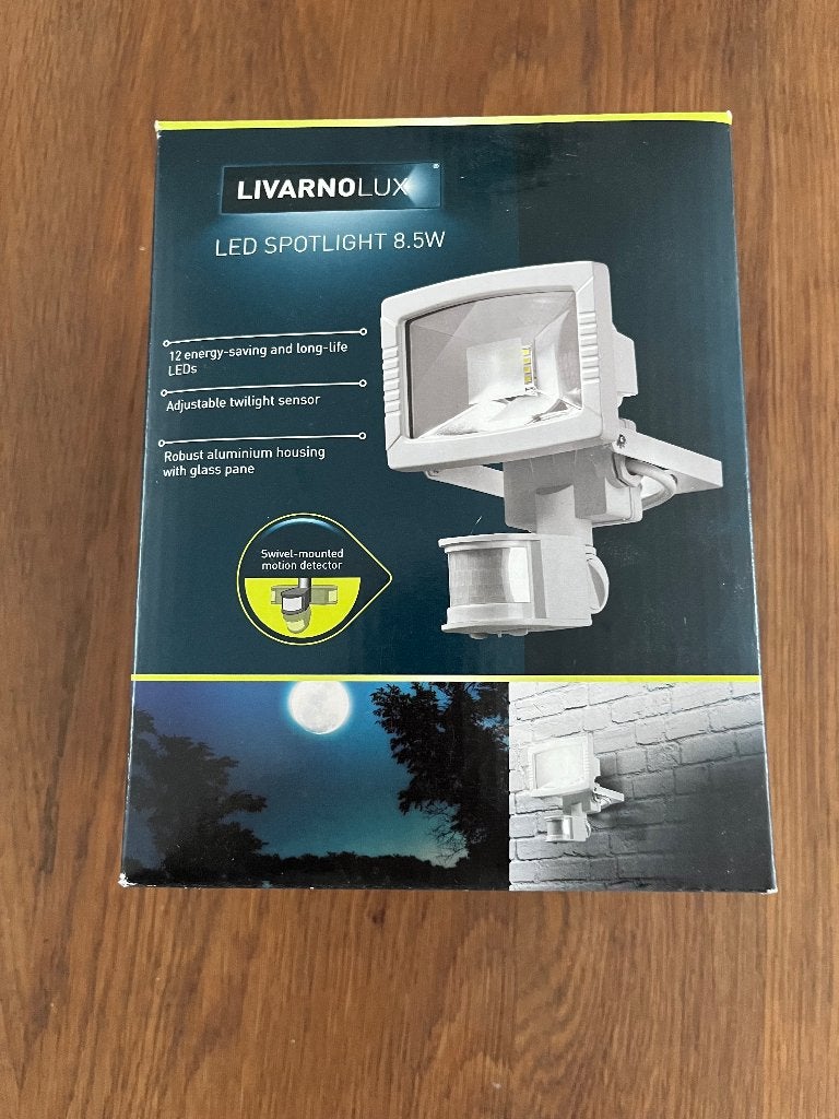 Led spotlight zwenkbare bewegingsmelder waterdicht, Ophalen of Verzenden, Nieuw