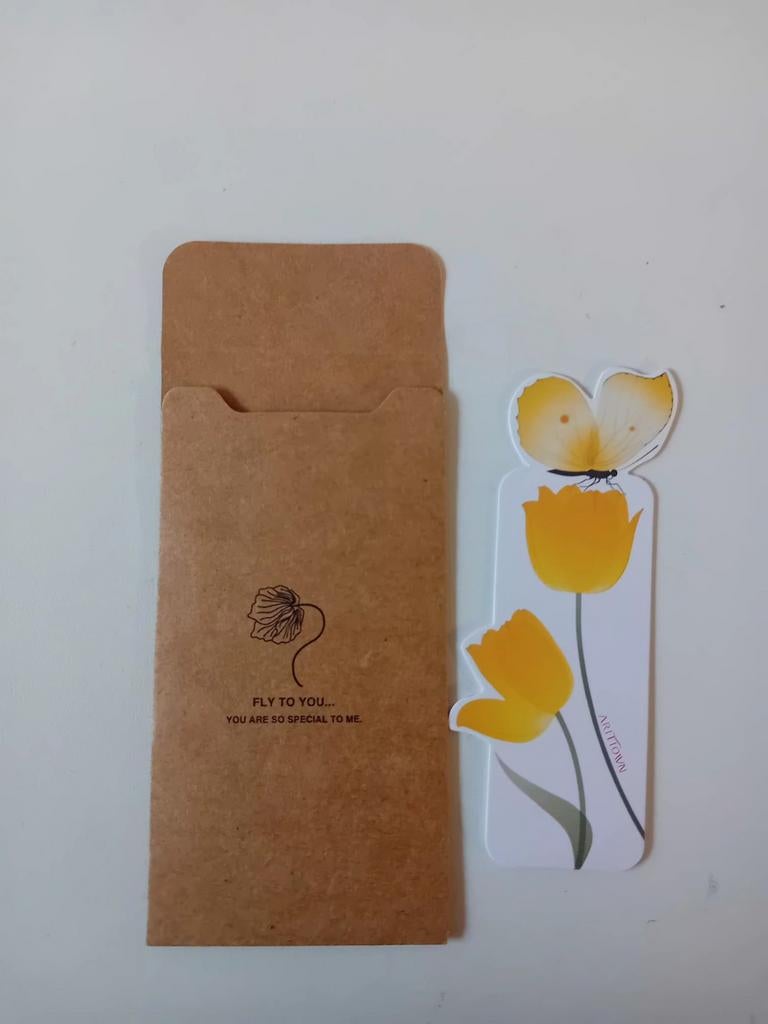 4. Vlinder boekenlegger in cadeau enveloppe (NIEUW), Ophalen of Verzenden, Nieuw