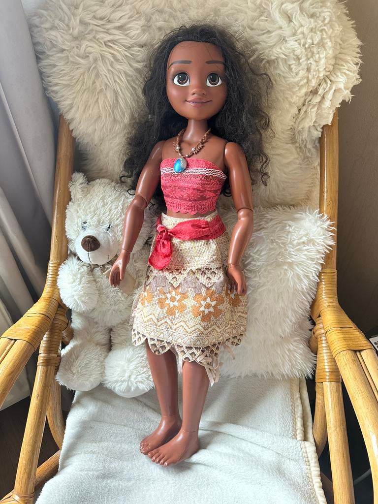 Disney Prinses Playdate Vaiana pop van 80 cm, Ophalen of Verzenden, Zo goed als nieuw, Pop
