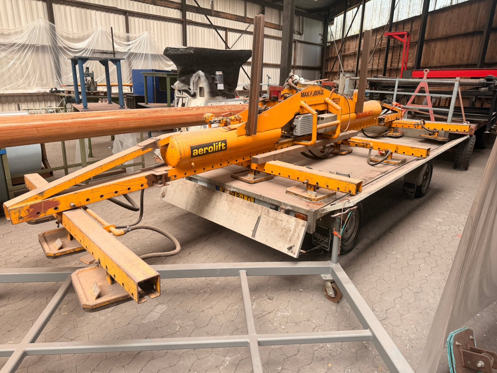 Nagron aerolift - 4000kg - vacuumlift voor platen, Ophalen