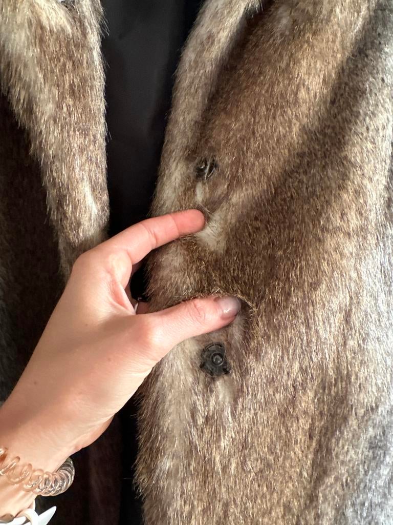 Goosecraft Faux Fur bontjas Maat S - NIEUW, Kleding | Dames, Jassen | Winter, Ophalen of Verzenden, Nieuw, Maat 36 (S), Bruin