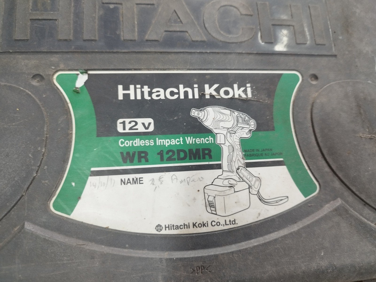 Hitachi Koki WR 12DMR 12V Accu Slagmoersleutel, Ophalen of Verzenden, Gebruikt, Minder dan 400 watt, Overige typen