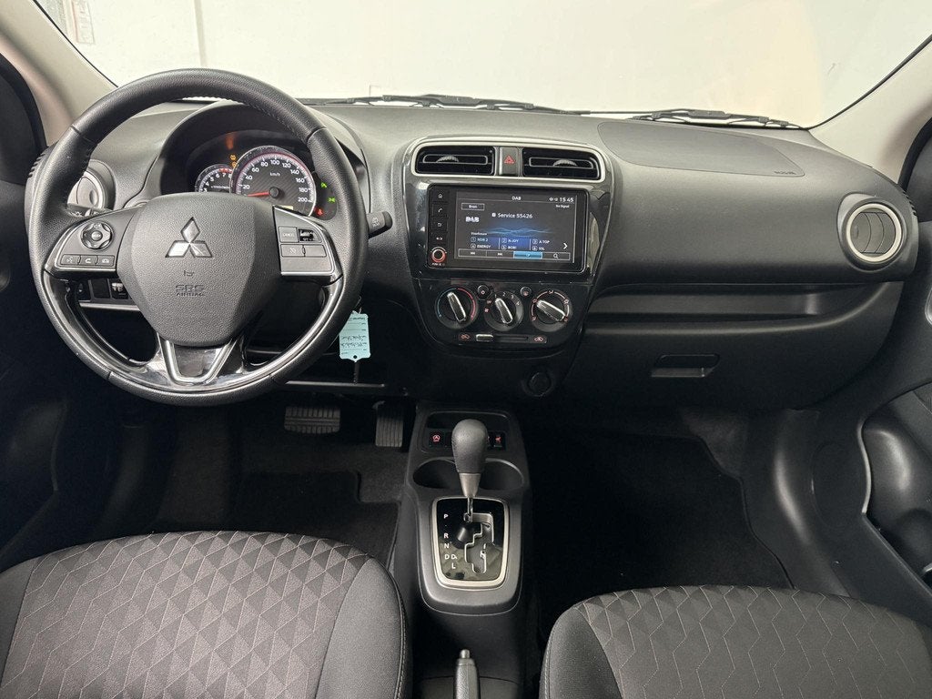 Mitsubishi Space Star 1.2 Instyle | Automaat | Achteruitrijc, Auto's, Mitsubishi, Stof, Gebruikt, Met garantie (alle), Zwart