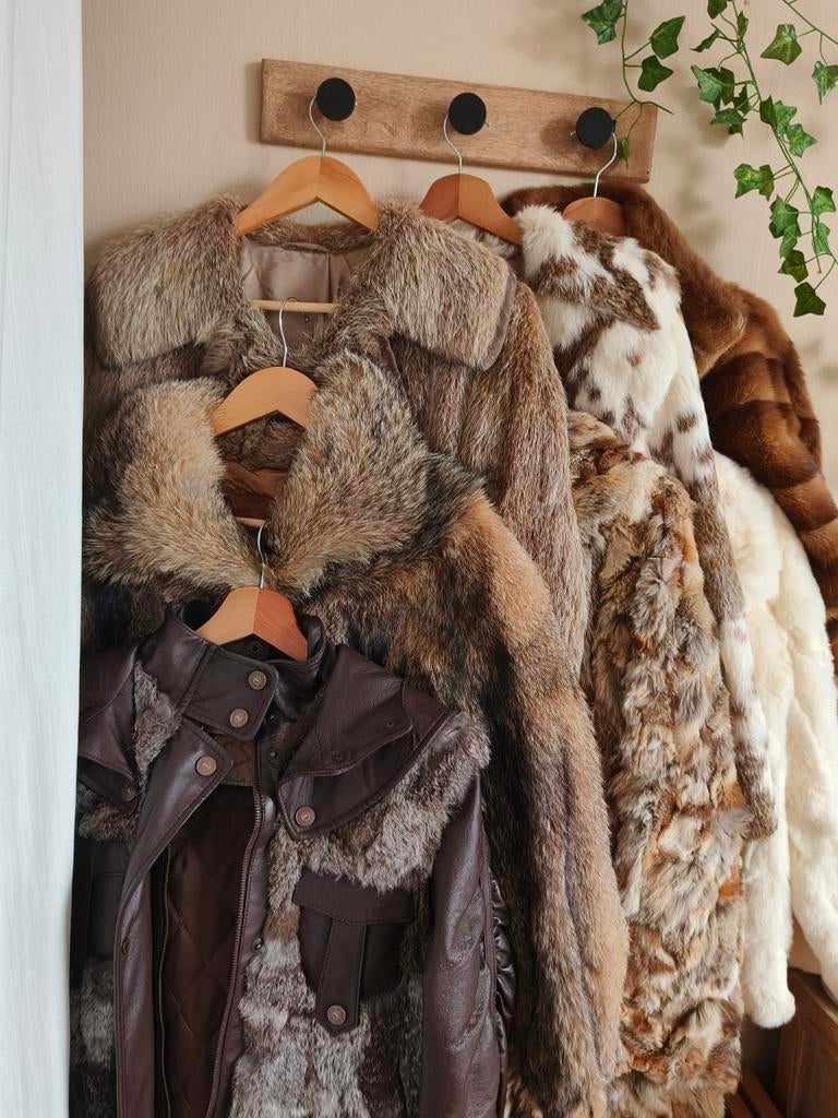 Diverse bontjassen (echt bont) - Maten S t/m L, Kleding | Dames, Jassen | Winter, Zo goed als nieuw, Maat 38/40 (M), Ophalen of Verzenden