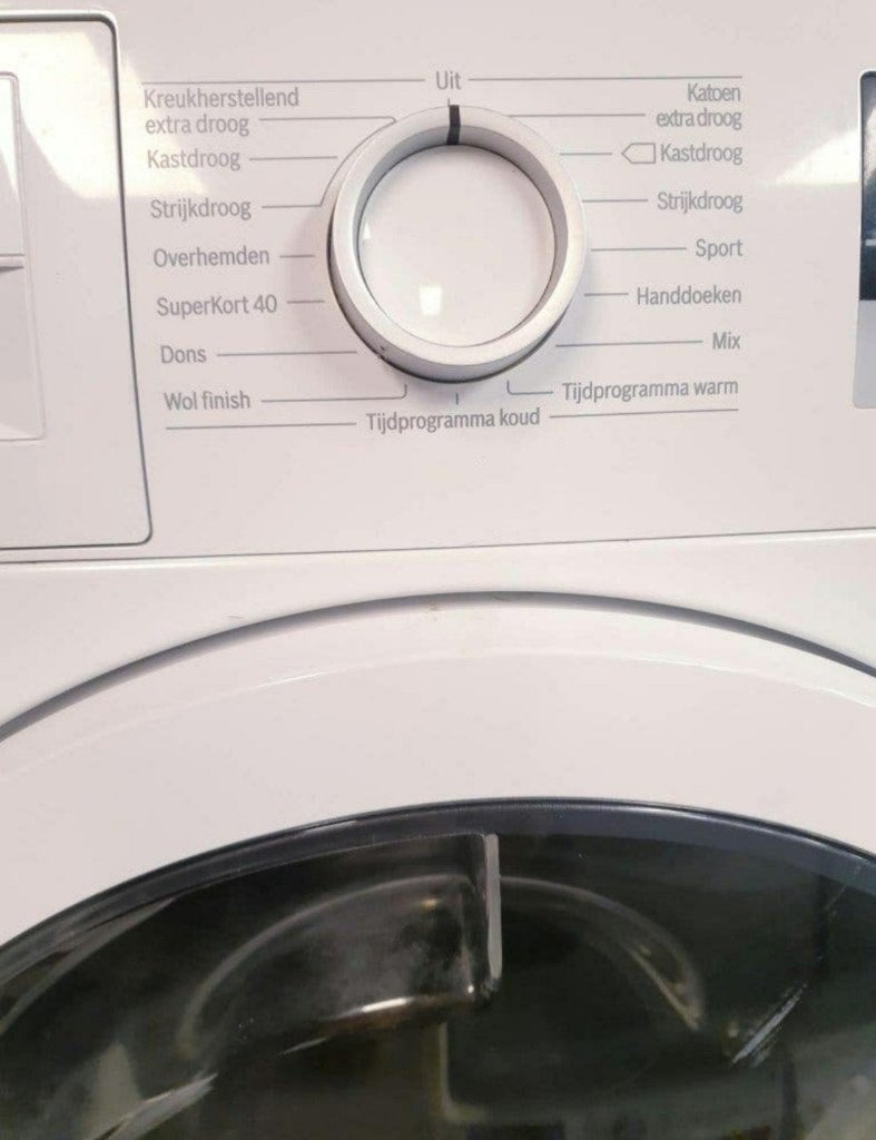 bosch warmptepomp droger 7kg inc 1 jaar garantie, Witgoed en Apparatuur, Ophalen, 6 tot 8 kg, Overige typen, Zo goed als nieuw
