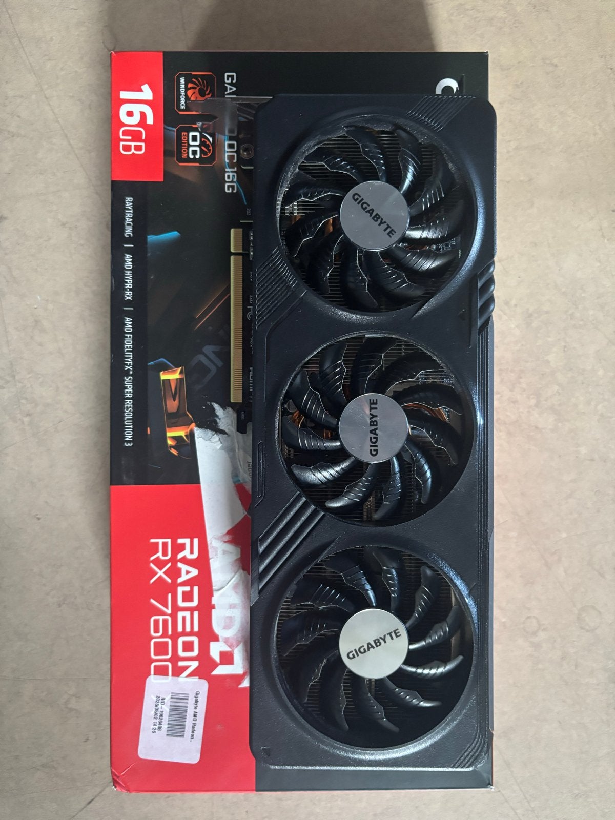 Gigabyte Radeon RX 7600 XT Gaming OC 16GB, AMD, GDDR6, PCI-Express 4, Ophalen of Verzenden