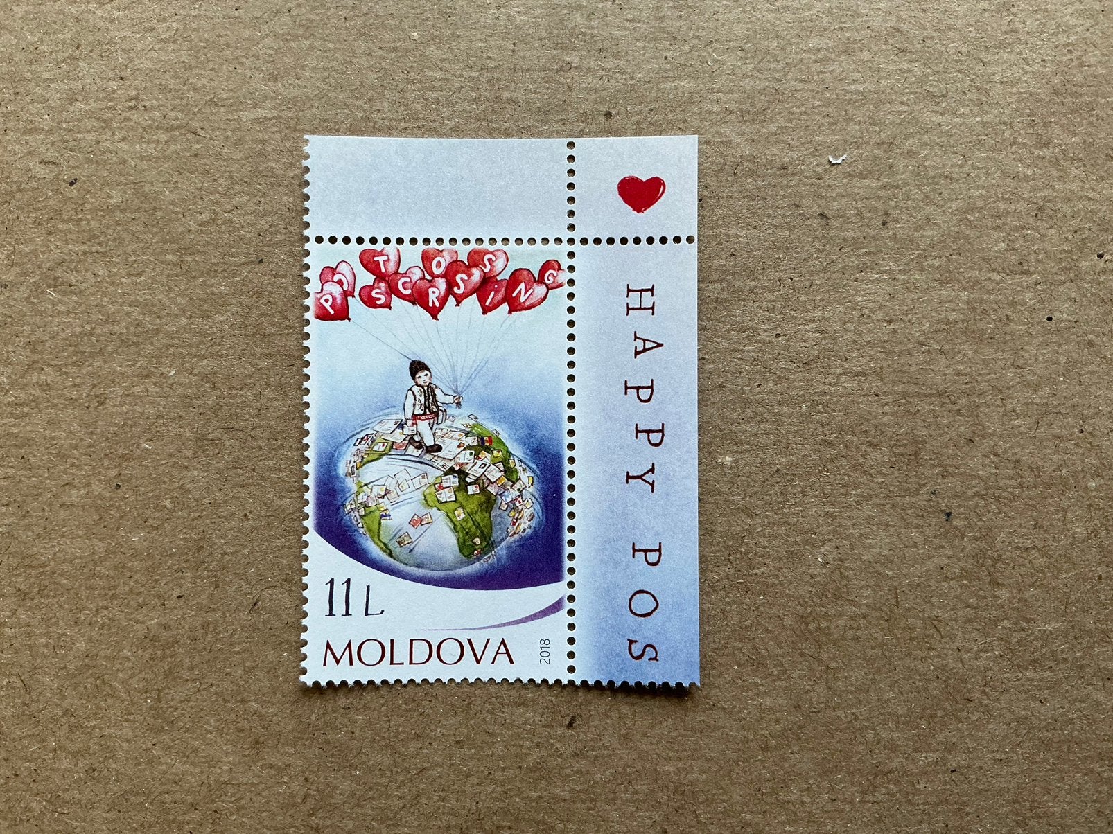 Postzegel Moldavie postcrossing, Ophalen of Verzenden, Overige landen, Postfris