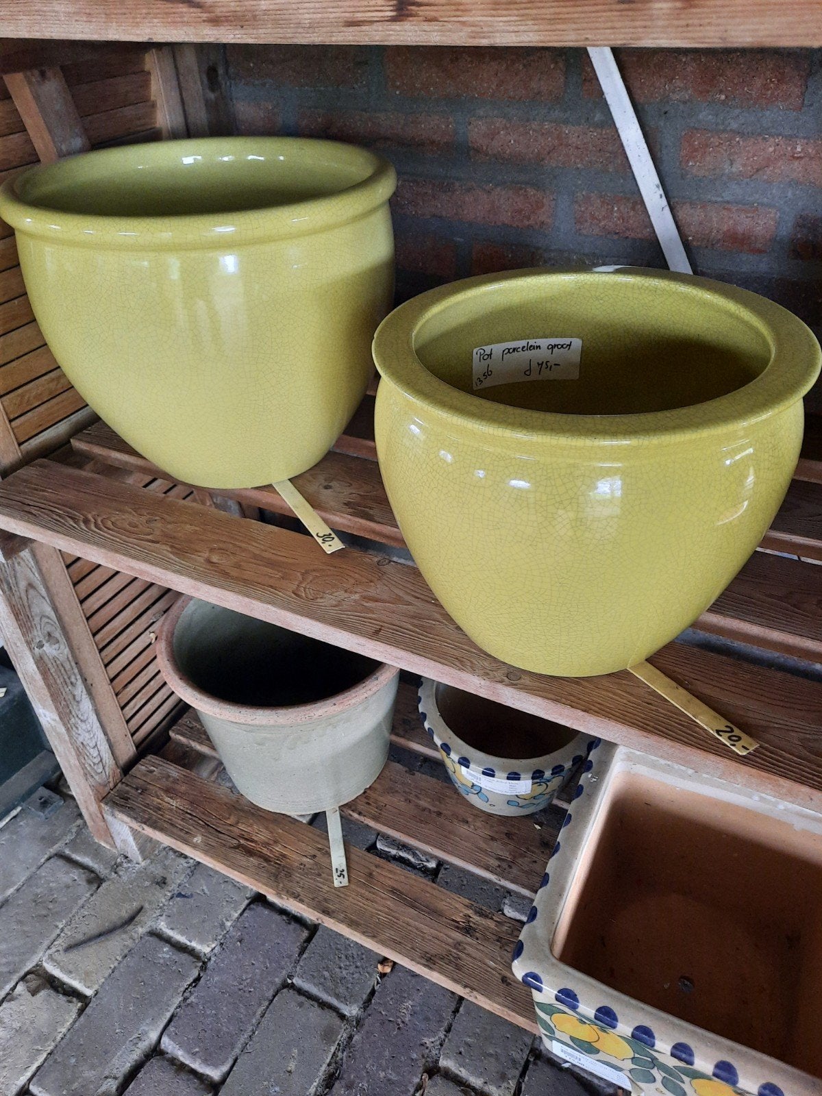 pot, Tuin en Terras, Bloempotten, Ophalen, Rond, Zo goed als nieuw, Aardewerk