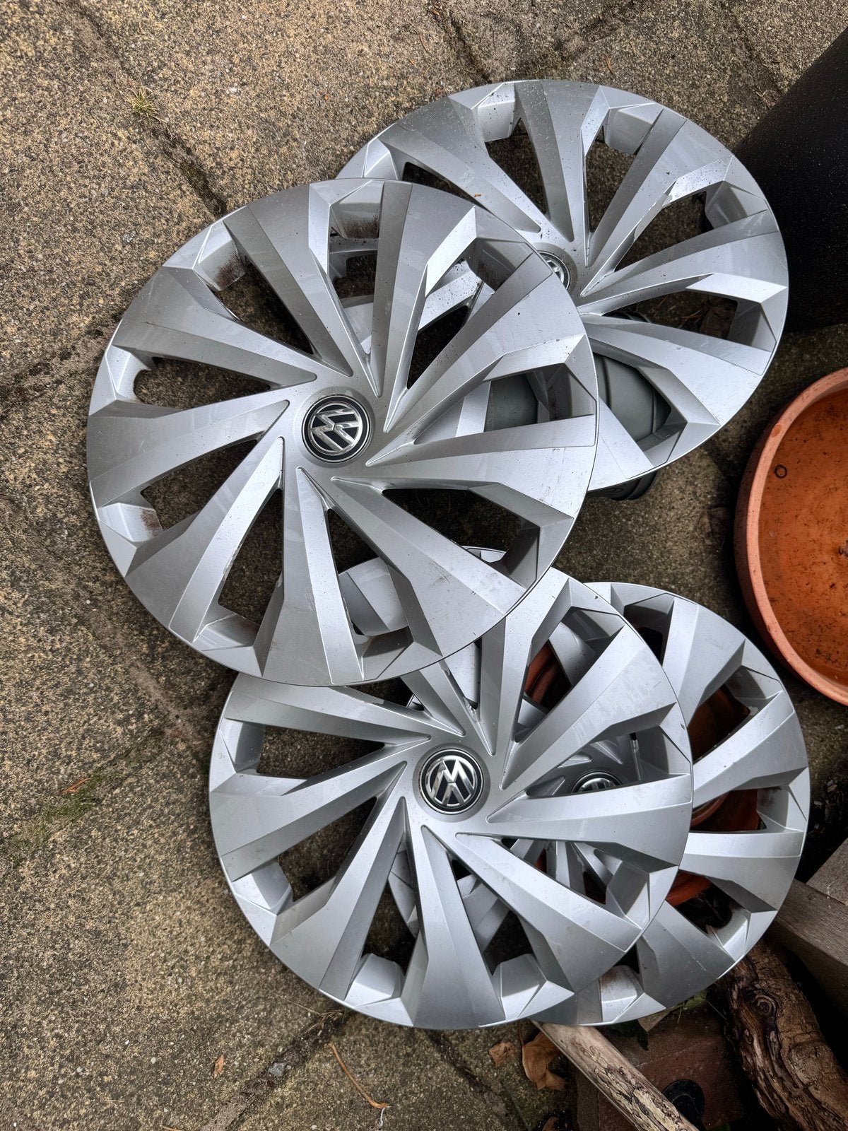 Originele VW wieldoppen 15 inch, Ophalen of Verzenden, Gebruikt