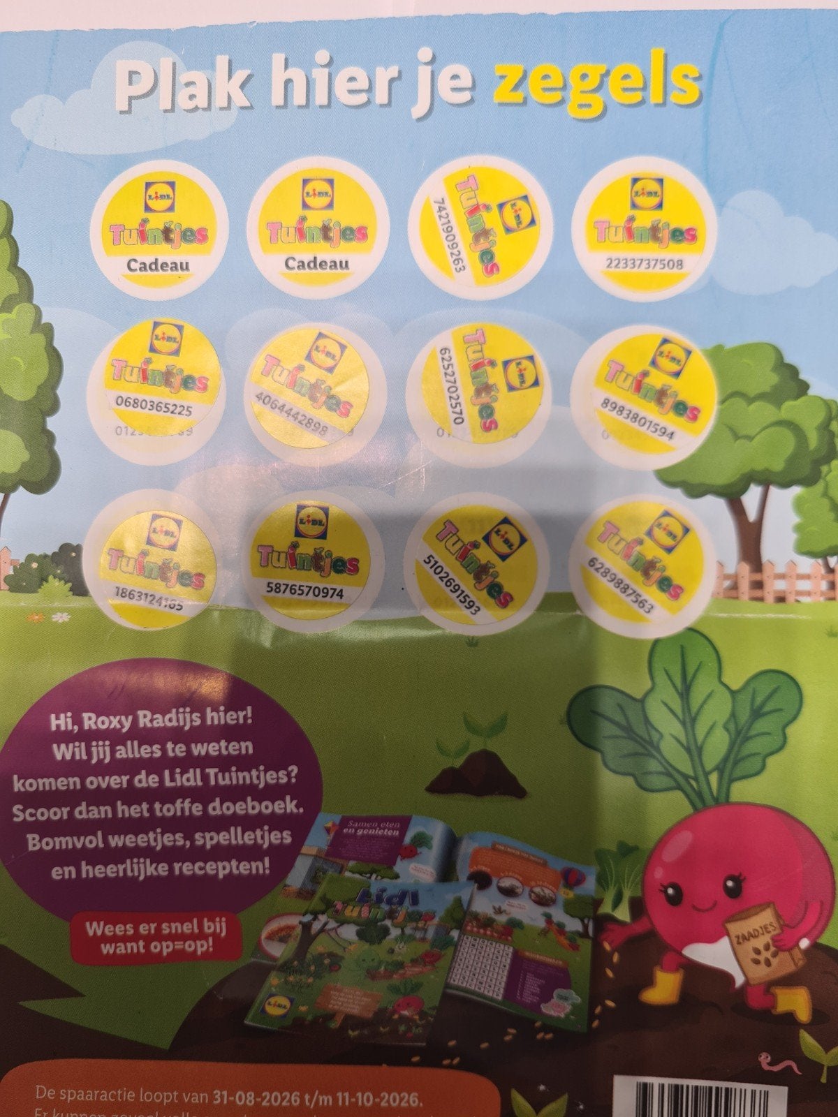 Lidl Tuintjes spaarzegels - Complete set, Verzenden, Nieuw, Winkel of Supermarkt