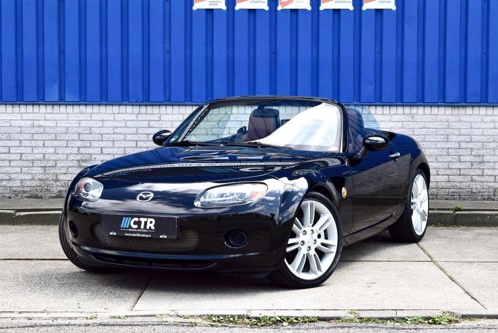 Mazda MX-5 1.8 Exclusive Bose audio 18" leder climate contro, Achterwielaandrijving, Gebruikt, Zwart, 4 cilinders