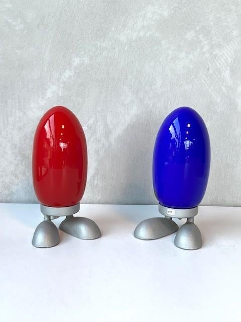 Fjorton tafellamp Tatsuo Konno retro lamp Dino Egg jaren 90, Gebruikt, Jaren 90, IKEA, SE