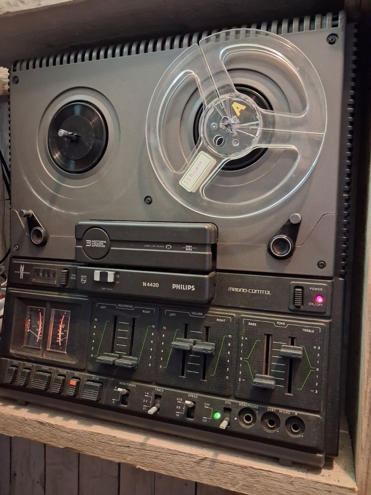 Philips N4420., Ophalen, Bandrecorder