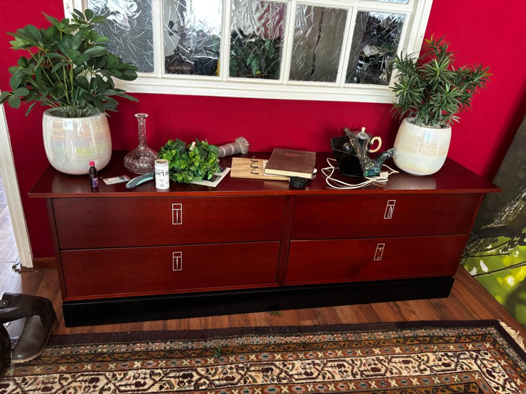 Stijlvol dressoir met 6 lades - 188x68 cm, Huis en Inrichting, Gebruikt, 150 tot 200 cm, Ophalen of Verzenden, Met lade(s)