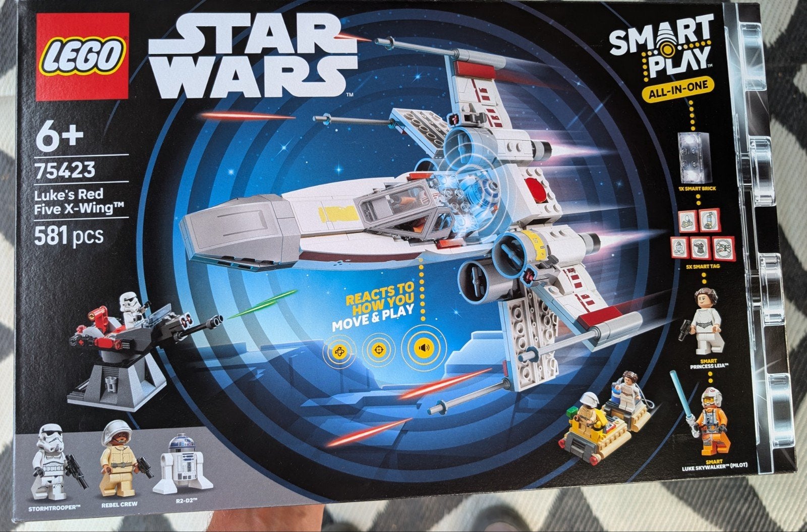 LEGO Star Wars 75423 Luke's Red Five X-Wing Smart Play, Inclusief minifiguren, Star Wars, Lego, Nieuw