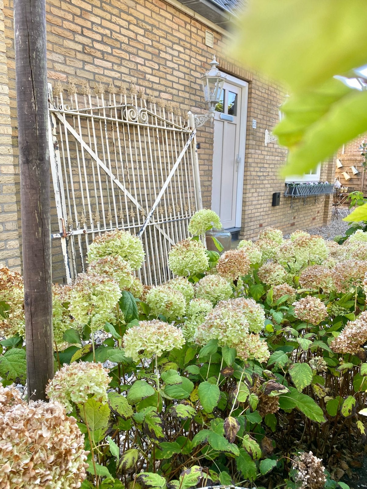 Oude smeedijzeren poort. ( 2-delig!!), Tuin en Terras, Ophalen, Gebruikt, IJzer, Sierhekwerk