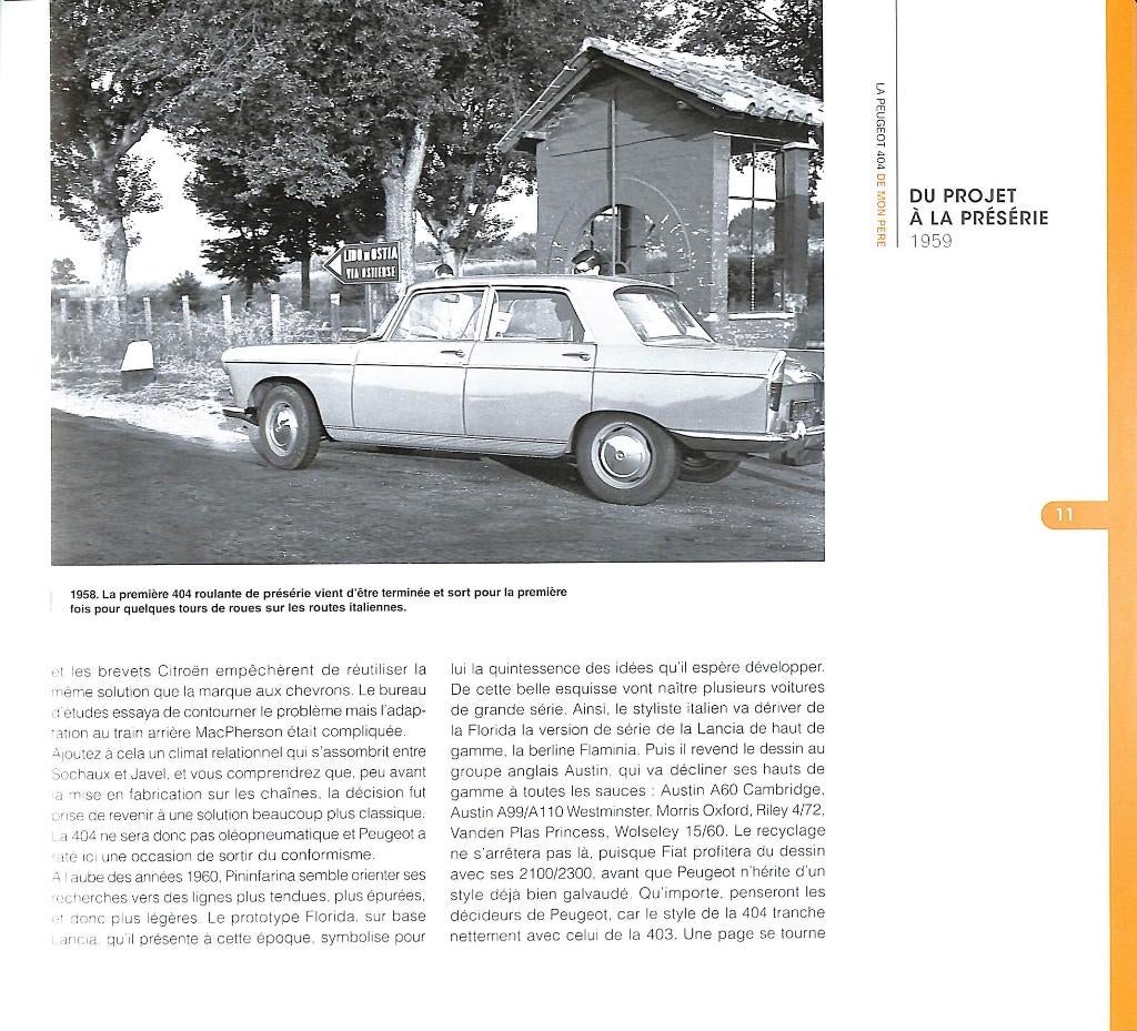 LA PEUGEOT 404 DE MON PERE, Verzenden, Dominique Pagneux, Nieuw, Peugeot