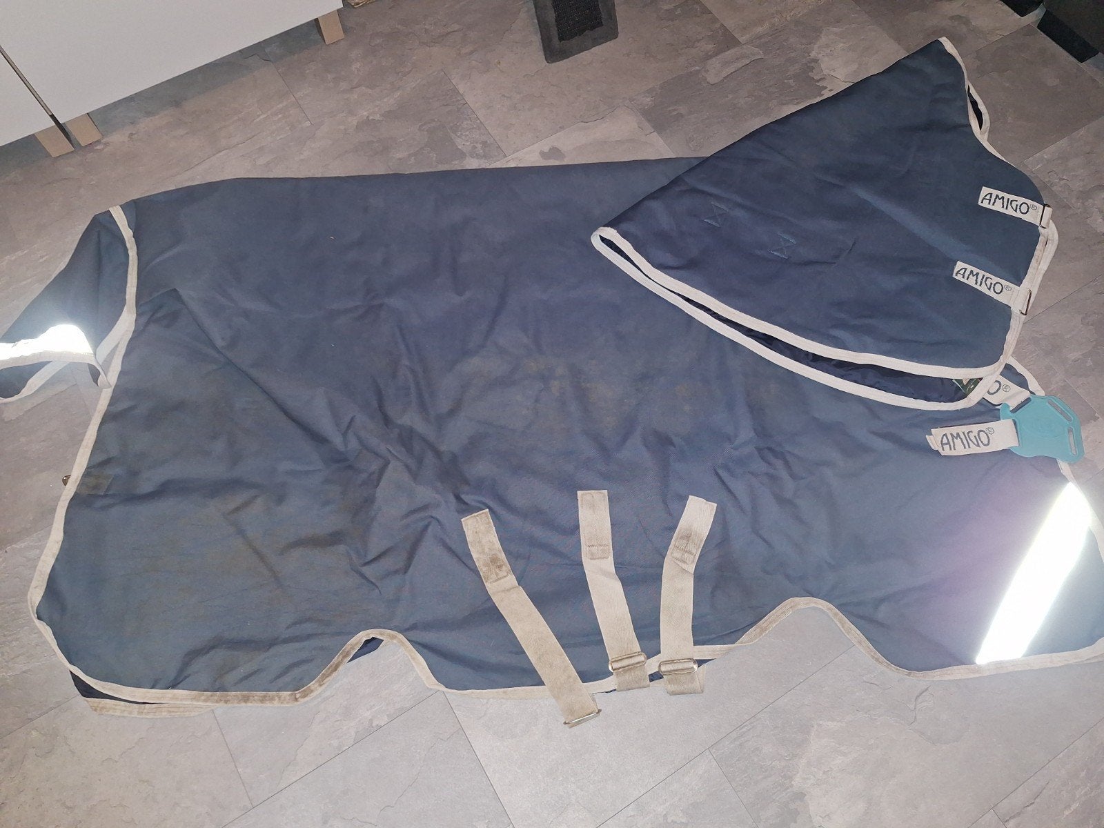amigo horsewear regendeken set, 100 g, Gebruikt, Ophalen of Verzenden, Cob (M)